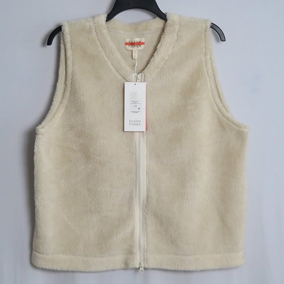 EILEEN FISHER  V-Neck Full-Zip Vest  . Tag was removed, worn couple times - Picture 1 of 8
